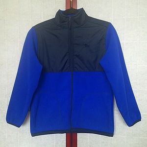 Old Navy Two-tone blue fleece full-zip jacket. Kid's size L (10-12).